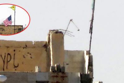 ABD bayrağı ile PKK/PYD’ye ait bez parçaları kaldırıldı