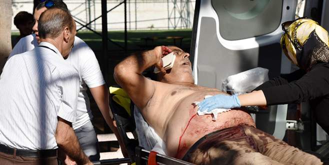 Torununu ziyarette gitti, damadı bıçakladı!