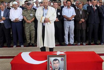 Bingöl’de şehit korucu için tören