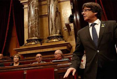 Görevden alınan Katalan liderden açıklama