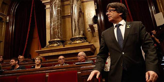 Görevden alınan Katalan liderden açıklama