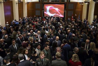 Resepsiyonda Erdoğan ve Trump’un gönderdiği mesajlar okundu