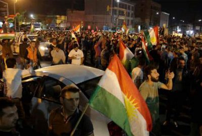 Erbil’de Barzani yanlıları gösteri yaptı