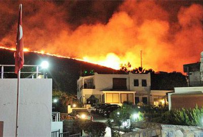 Alevler evlere 50 metre kala söndürüldü