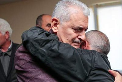 Başbakan’dan Helin Palandöken’in ailesine ziyaret