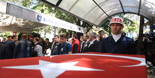 Bursalı şehide son görev
