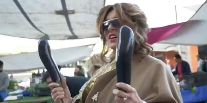 Kılık değiştirip pazara çıkan ünlü oyuncuyu kimse tanımadı