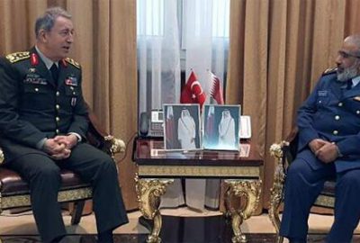 Genelkurmay Başkanı Akar Katarlı mevkidaşıyla görüştü