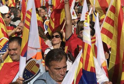 Barcelona’da bağımsızlık karşıtı gösteri