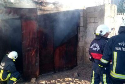 Van’da korkutan yangın