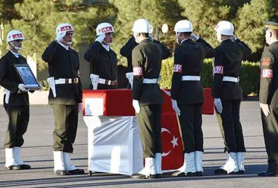 Diyarbakır’da şehit asker için tören