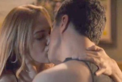 Öpüşme sahnesi hamile sevgilisini çıldırttı!