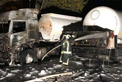 Akaryakıt istasyonunda patlama