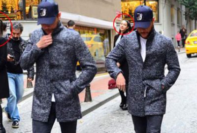 Gazetecileri görünce sevgilisini bırakıp kaçtı