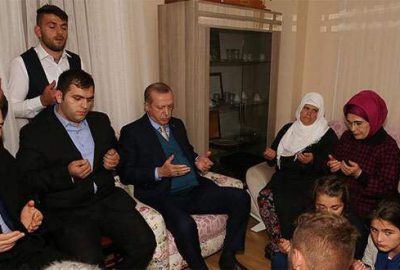 Erdoğan’dan şehit Eren Bülbül’ün ailesine ziyaret
