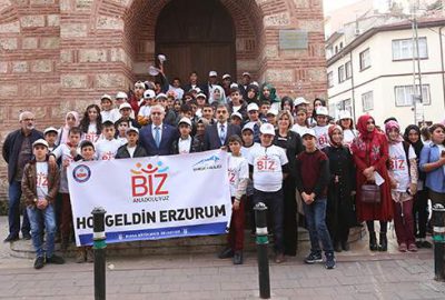 Erzurumlu öğrencilerden kardeşlik köprüsü ziyareti