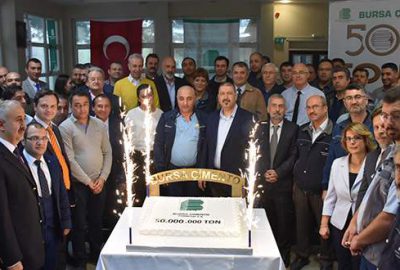 Bursa Çimento’dan 50 milyon ton coşkusu