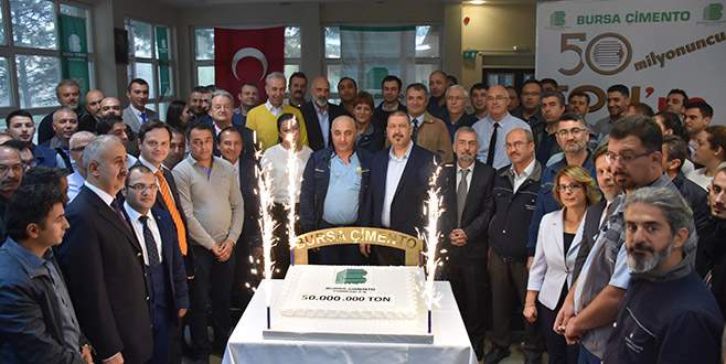 Bursa Çimento’dan 50 milyon ton coşkusu Bursa Çimento’dan 50 milyon ton coşkusu
