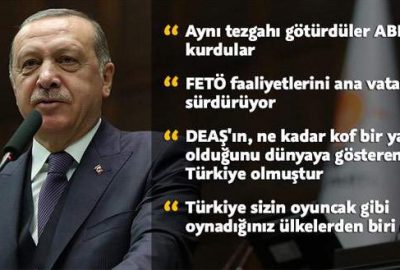 Erdoğan: Aynı tezgahı götürdüler ABD’de kurdular