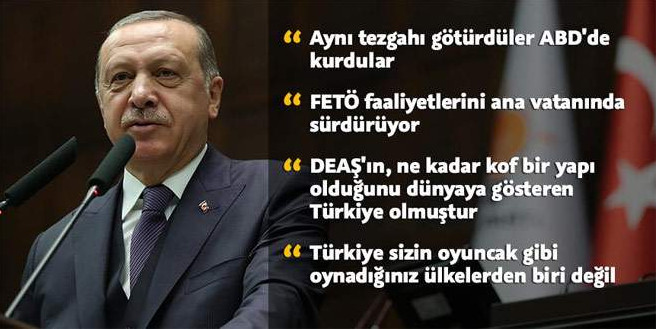 Erdoğan: Aynı tezgahı götürdüler ABD’de kurdular