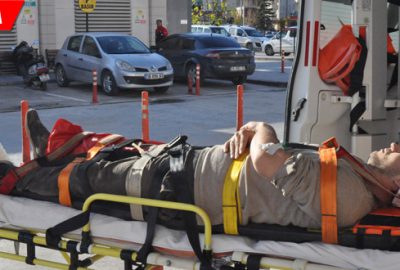 Üzerlerine sunta düşen 2 işçi yaralandı