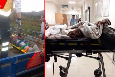 Ayağı kırılan çoban için nefes kesen kurtarma operasyonu