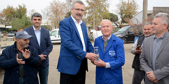 50 yıllık sanayi esnafı plaketle ödüllendirildi
