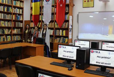 Romanya’daki Cahit Arf kütüphanesi yenilendi