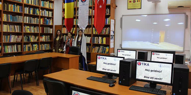 Romanya’daki Cahit Arf kütüphanesi yenilendi