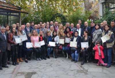 Mudanyalı esnafa ustalık belgesi