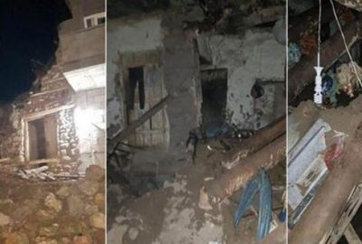 Aşırı yağış nedeniyle toprak ev çöktü: 3 ölü, 5 yaralı