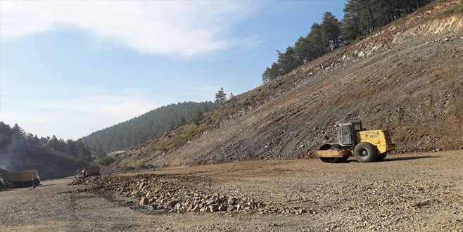 Gedikler göleti inşaatı devam ediyor Gedikler göleti inşaatı devam ediyor