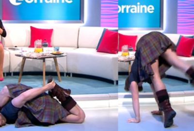 Yoga eğitmenin şovu canlı yayına damga vurdu!