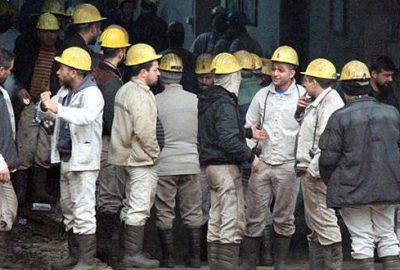 Maden işçileri eylemde