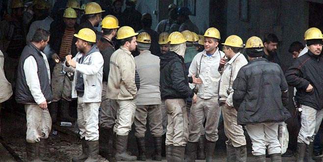 Maden işçileri eylemde