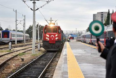 ‘Demir İpek Yolu’nda ilk tren Mersin’e ulaştı