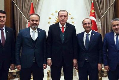 Bursa belediye başkanlarının Cumhurbaşkanı ziyaret fotoğrafı…