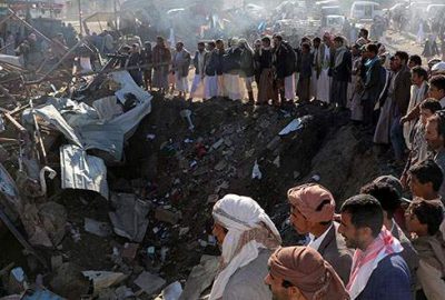 Suudi uçakları çarşıyı bombaladı: 21 ölü