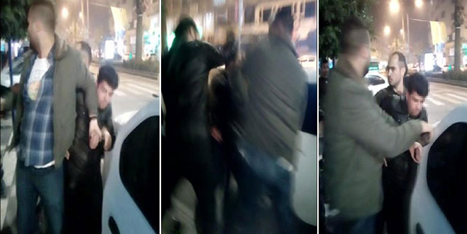 Kız çocuğuna taciz şüphelisini dövüp, polise teslim ettiler