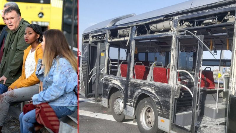 Yenibosna Sefaköy mevkiinde iki metrobüs çarpıştı. Olayda çok sayıda kişi