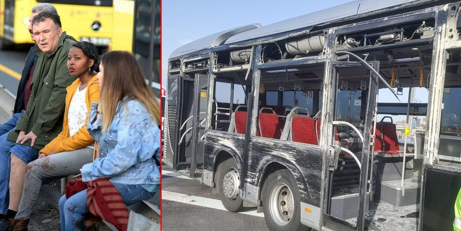 İstanbul’da iki Metrobüs çarpıştı!