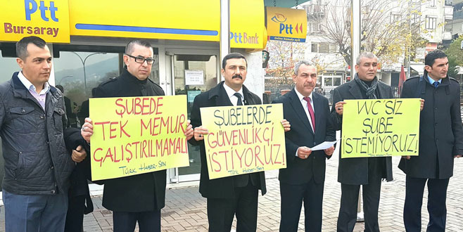 Bursa’da PTT çalışanları endişeli