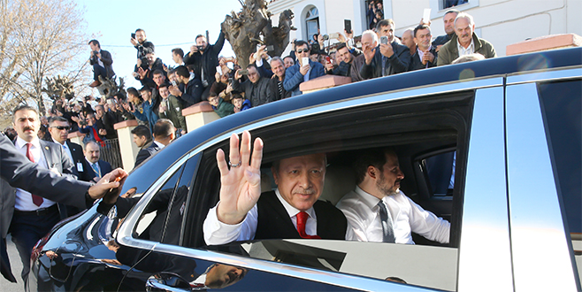 Gümülcine’de Erdoğan çoşkusu! Karşılamaya koştular…