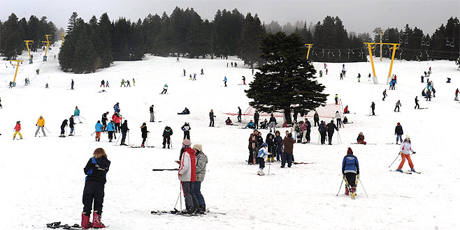 Uludağ’da pistler doldu
