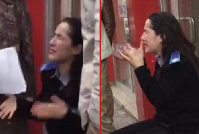 Yolda yürürken yüzüne kimyasal madde attılar