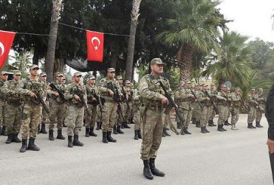 Cerablus’tan dönen birliğe davul zurnalı karşılama