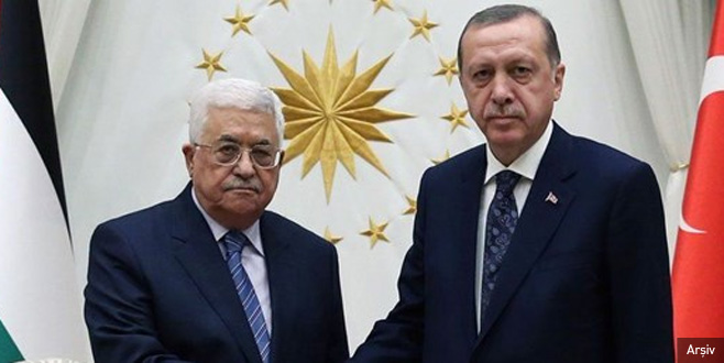 Cumhurbaşkanı Erdoğan ile Mahmud Abbas bir araya geldi