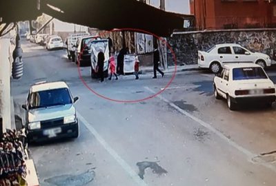 Hamile kadına çocuklarının yanında taciz