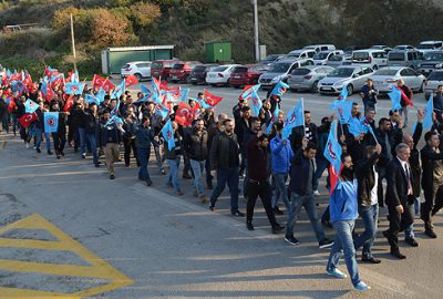 Metal işçileri zam için yürüdü