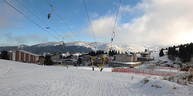 Uludağ’da sezon açıldı, pistler boş kaldı